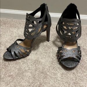 Audrey Brooke pewter high heels